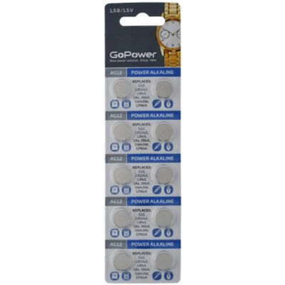 Батарейка GoPower 00-00023157 G12/LR1142/LR43/386A/186