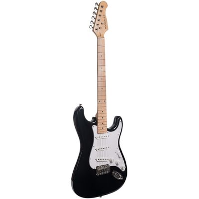 Электрогитара Rockdale Stars Plus SSS Maple Black, изображение 2