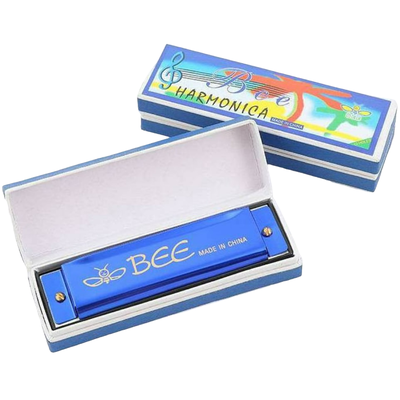 Губная гармошка Bee DF10A-1 Blue, изображение 2