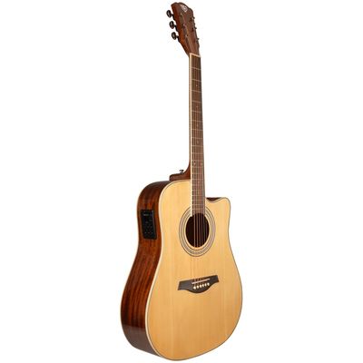 Гитара электроакустическая Rockdale Aurora D6 C NAT E Gloss, изображение 2