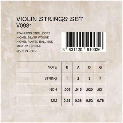 Струны для скрипки Veston V0931, изображение 2