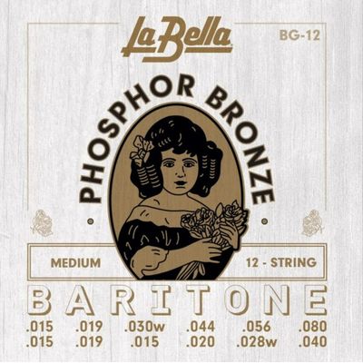 Струны для 12-струнной гитары La Bella BG-12