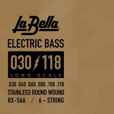 Струны для бас-гитары La Bella RX-S6A