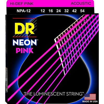 Струны для акустической гитары DR Neon NPA-12 12-54