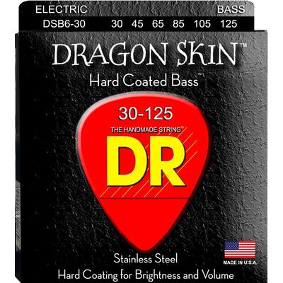 Струны для бас-гитары DR Dragon Skin DSB6-30 30-125