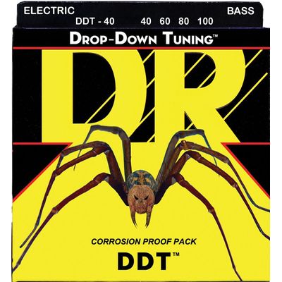 Струны для бас-гитары DR Drop-Down Tuning DDT-40 40-100