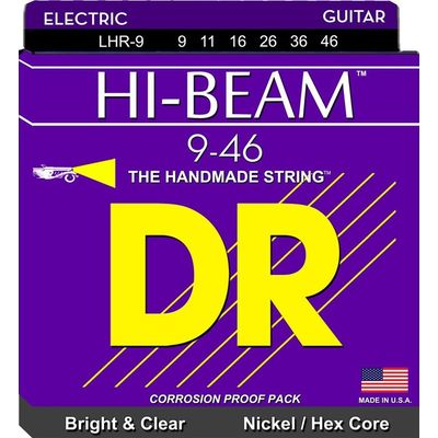 Струны для электрогитары DR Hi-Beam LHR-9 9-46