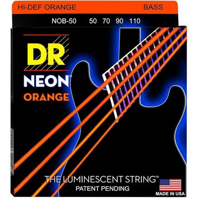 Струны для бас-гитары DR Neon NOB-50 50-110