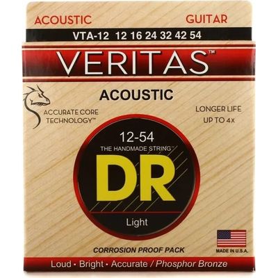 Струны для акустической гитары DR Veritas VTA-12 12-54