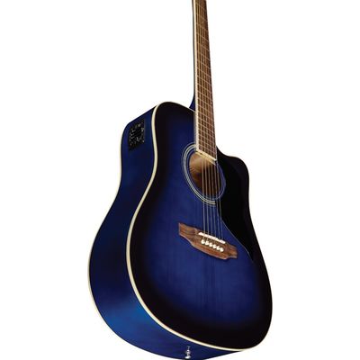 Гитара электроакустическая Eko Ranger CW EQ Blue Sunburst, изображение 4