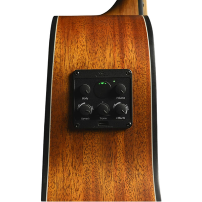 Гитара трансакустическая Kepma F0E-GA Top Gloss Cherry Sunburst, изображение 3