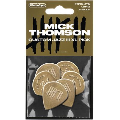 Набор медиаторов Dunlop 47PXLMTG Mick Thomson Custom Jazz III XL