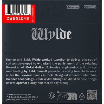 Струны для электрогитары Dunlop ZWEN1046 10-46