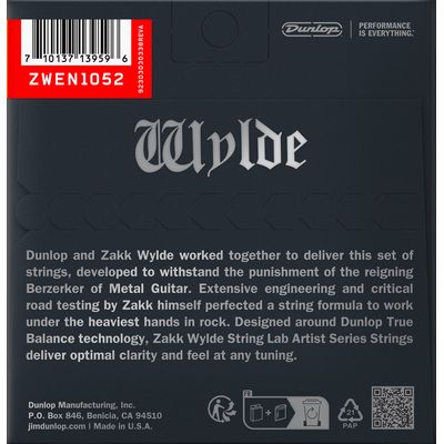 Струны для электрогитары Dunlop ZWEN1052 10-52