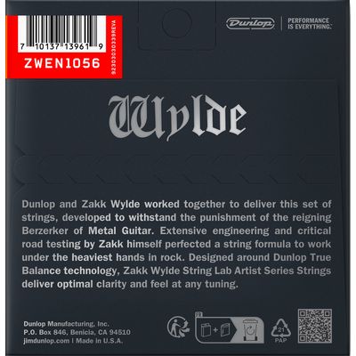 Струны для электрогитары Dunlop ZWEN1056 10-56
