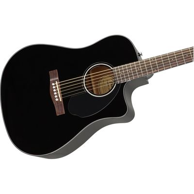 Гитара электроакустическая Fender CD-60SCE Black WN, изображение 5