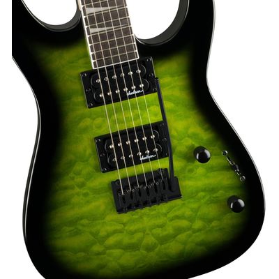 Электрогитара Jackson JS20 Dinky DKQ 2PT AH Transparent Green, изображение 3