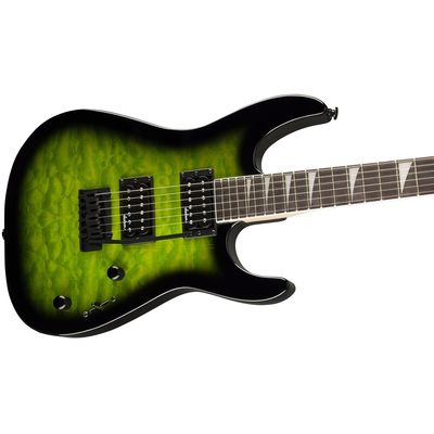 Электрогитара Jackson JS20 Dinky DKQ 2PT AH Transparent Green, изображение 4