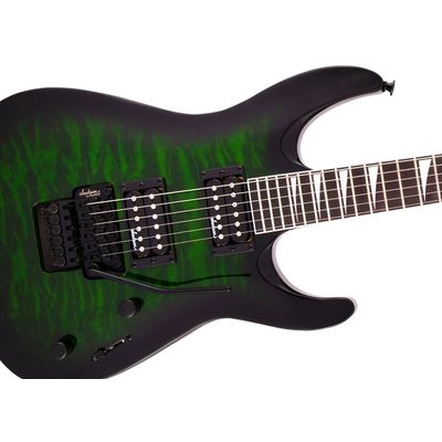 Электрогитара Jackson JS32Q Dinky Arch Top DKA AH Transparent Green Burst, изображение 5
