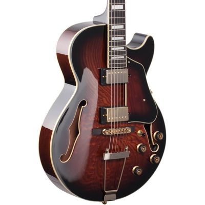 Гитара полуакустическая Ibanez AG95QA-DBS, изображение 2