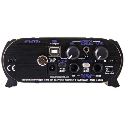 Микрофонный предусилитель ART USB Dual Pre PS