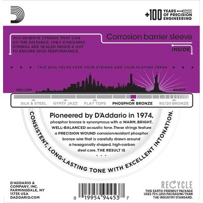 Струны для акустической гитары D'Addario EJ38H 10-27, изображение 2