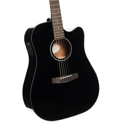 Гитара электроакустическая Cort Earth 60CE BK, изображение 3