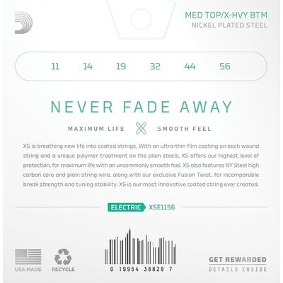 Струны для электрогитары D'Addario XSE1156 11-56, изображение 3
