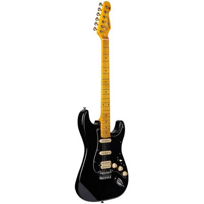 Электрогитара Rockdale Stars Classic HSS Maple Black, изображение 3