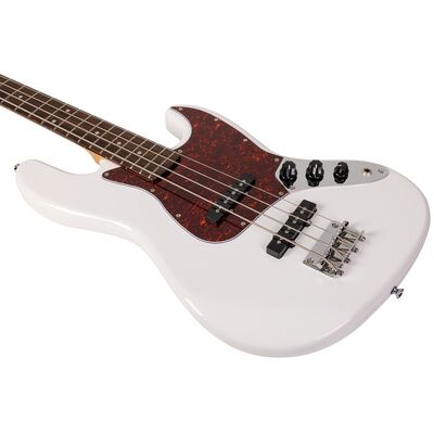 Бас-гитара Rockdale  Classic JB Bass White, изображение 5