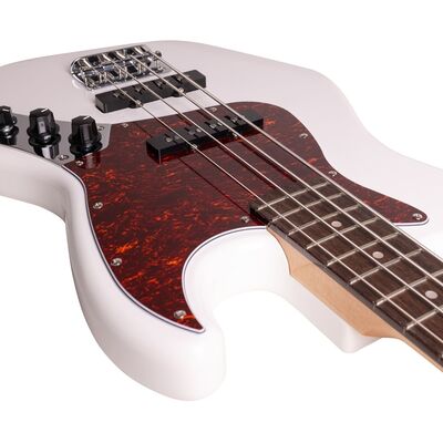 Бас-гитара Rockdale  Classic JB Bass White, изображение 6