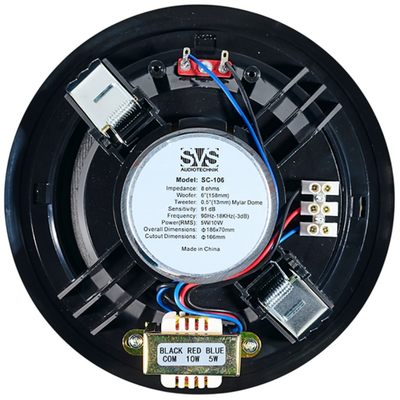 Пассивная акустическая система SVS Audiotechnik SC-106 Black, изображение 2