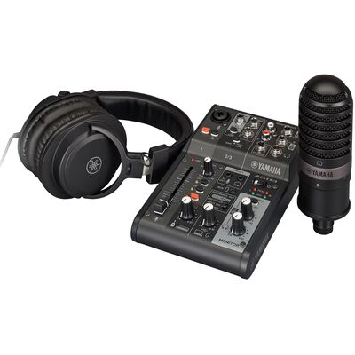 Комплект студийного оборудования Yamaha AG03MK2 Black LSPK