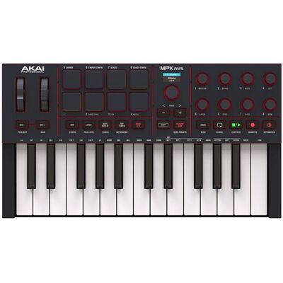 MIDI-клавиатура Akai Pro MPK Mini IV Black, Цвет: Черный