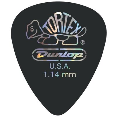 Медиатор Dunlop 488C1.14 musicmarket Tortex Standard Pitch Black 1.14