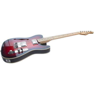 Полуакустическая гитара Inspector TT Semi Redburst, изображение 3