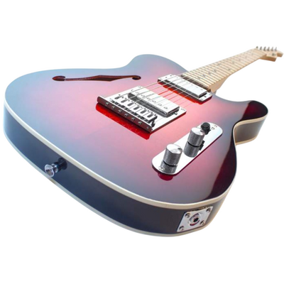Полуакустическая гитара Inspector TT Semi Redburst, изображение 4