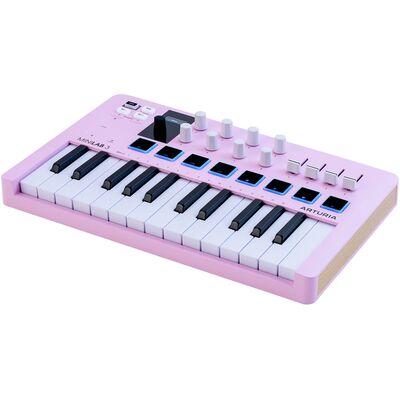 MIDI клавиатура Arturia MiniLAB 3 Rose Quartz, Цвет: Розовый, изображение 3