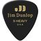Набор медиаторов Dunlop 483P03XH Celluloid Black Extra Heavy, изображение 2
