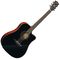 Гитара трансакустическая Kepma EDCE K10 Black Matt