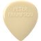 Медиатор Dunlop PF599RW Peter Frampton Vintage Jazz Teardrop White