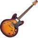 Полуакустическая гитара Eart E-335 Brown Sunburst